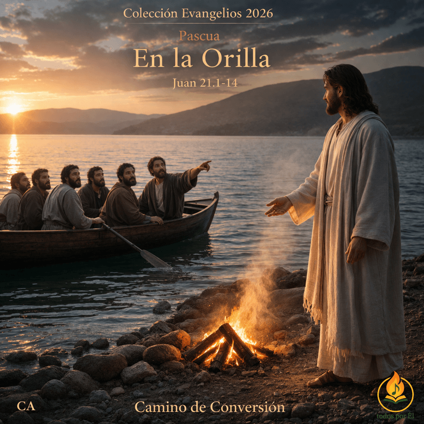 “En la Orilla” (Original inspirada en Jn 21, 1-14)
